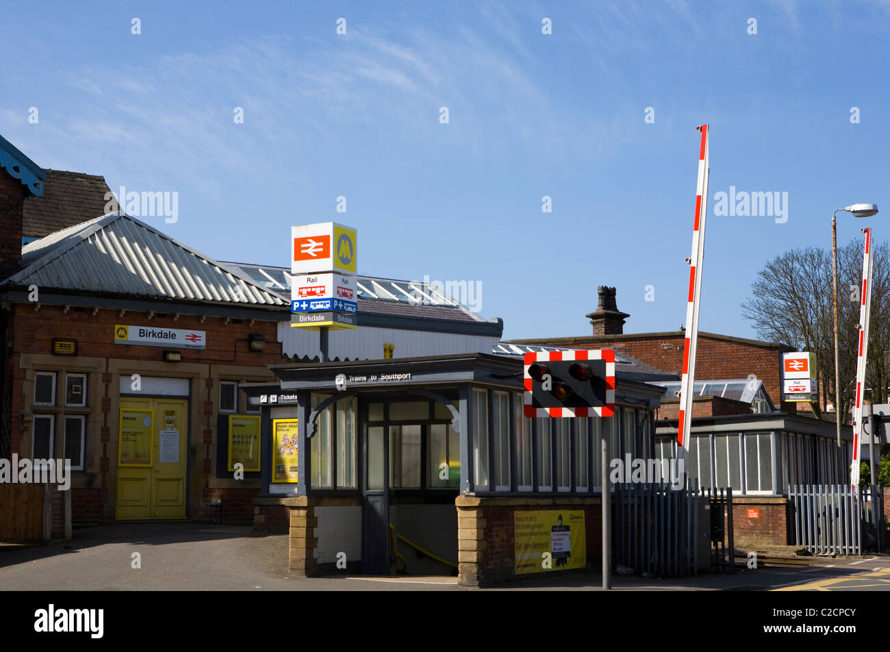 La gare de Birkdale, Southport, Merseyside, Royaume-Uni Banque D'Images