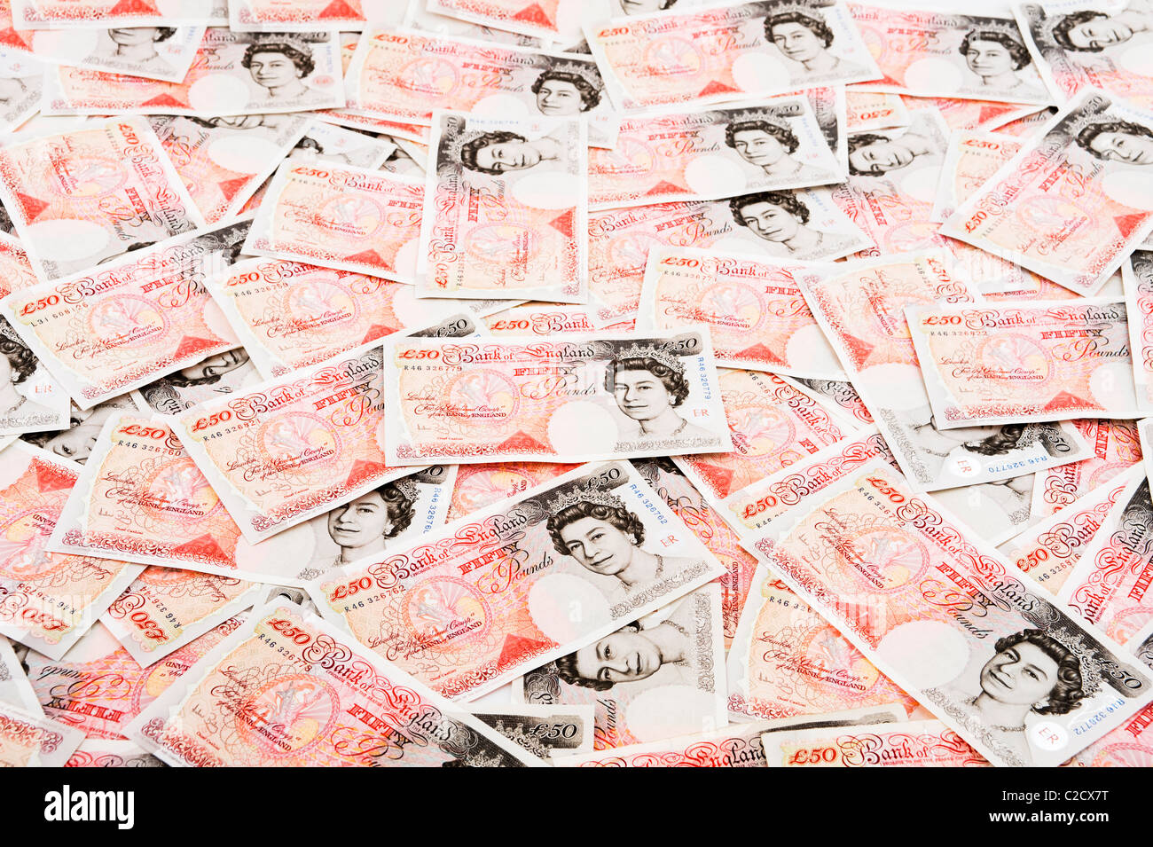 Une propagation de €50 note Banque D'Images
