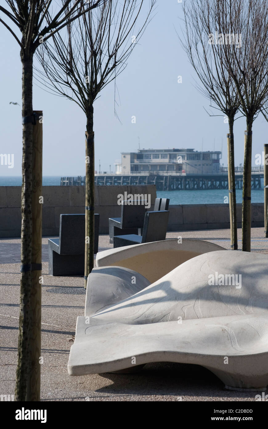 Voir d'SplashPoint Orthing,,West Sussex Banque D'Images