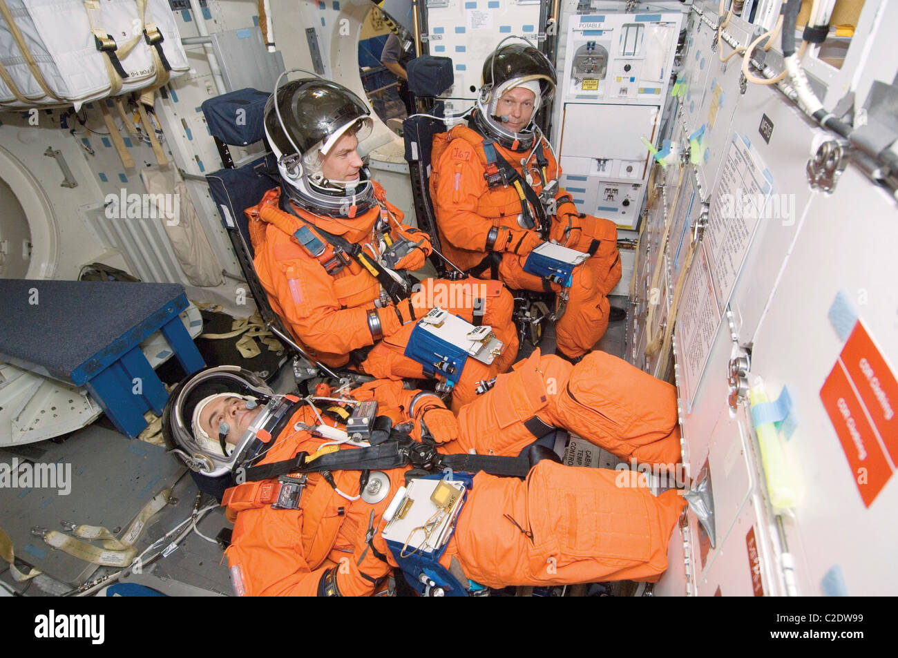 Les astronautes de l'Agence spatiale européenne Banque D'Images