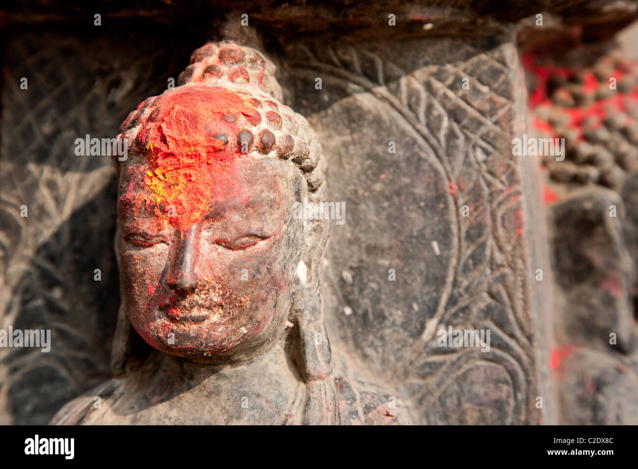 Statue de Bouddha. Katmandou, Népal Banque D'Images