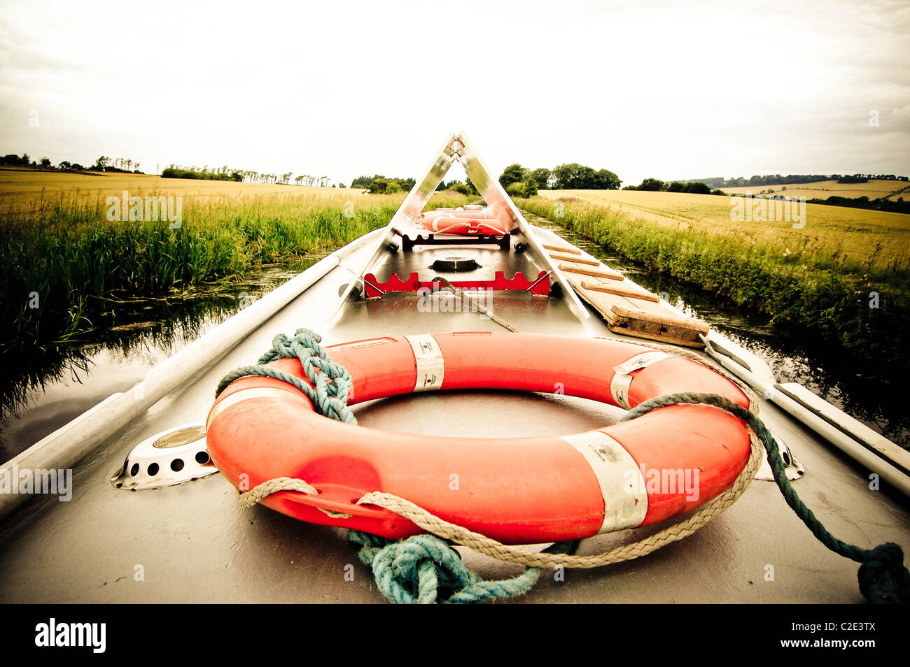 Canal Boat (© Alan Davidson) Banque D'Images