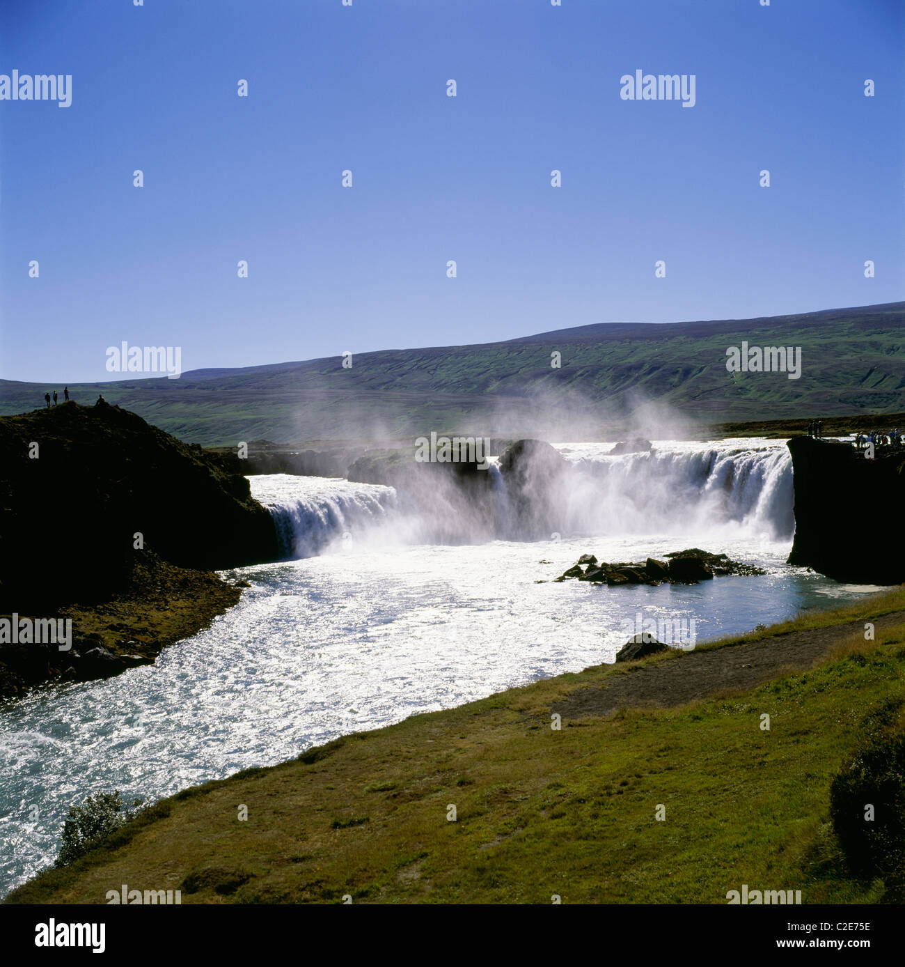 Islande Chutes Godafoss Banque D'Images