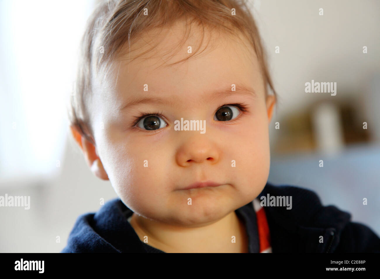 Petit Garcon Bebe 10 Mois A L Environnement Photo Stock Alamy