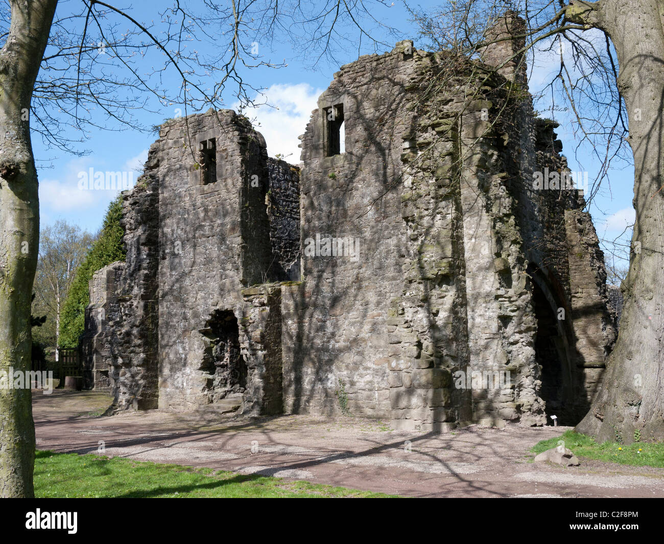 Ruines de Whalley Abbey, Whalley, Clitheroe, Lancashire, England, UK. Banque D'Images