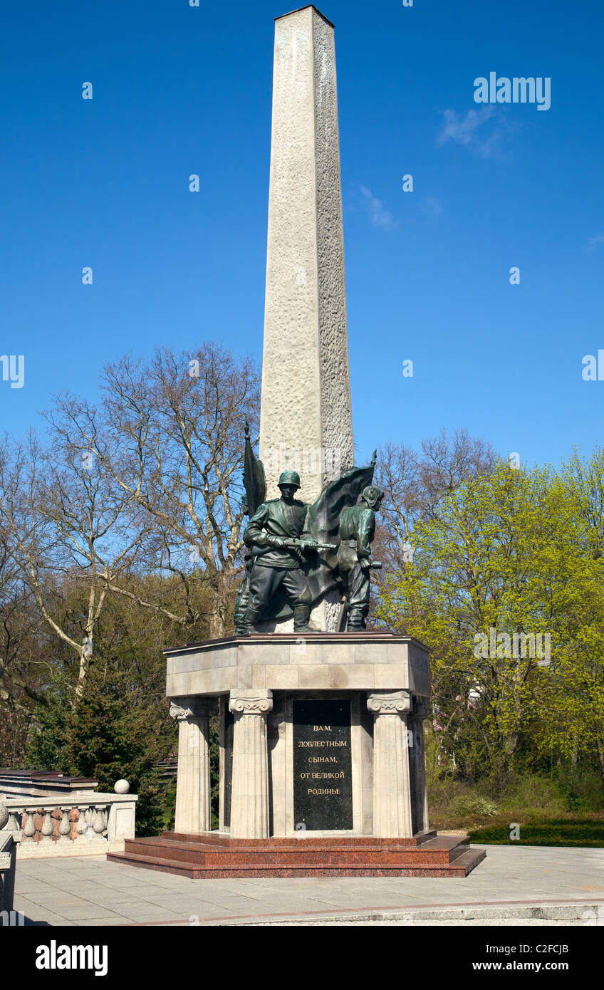 Monument commémoratif de guerre soviétique, Brandenburg an der Havel, Allemagne Banque D'Images