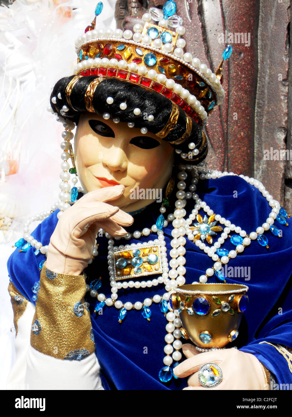 Masques au carnaval de Venise Banque D'Images