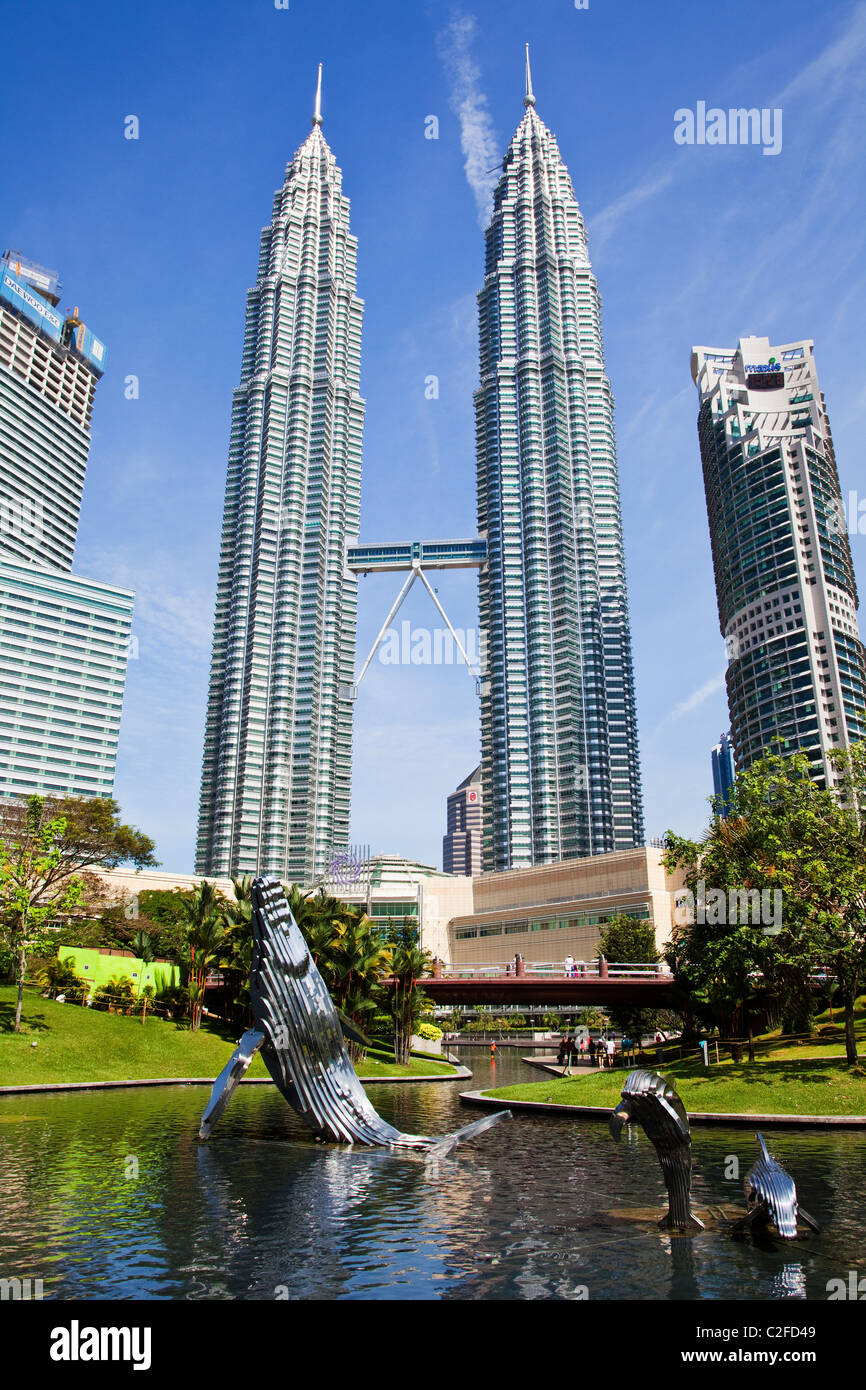 Les Tours Petronas, à Kuala Lumpur Banque D'Images