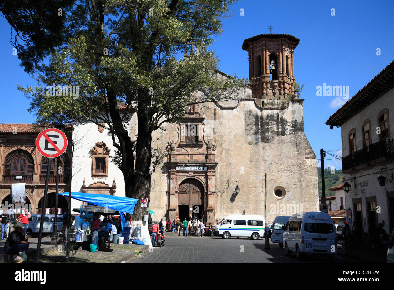 Bibliothèque, Patzcuaro, Patzcuaro, Michoacan, Mexique, Etat de l'Amérique du Nord Banque D'Images