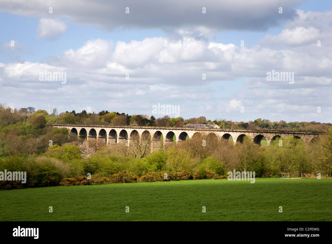 Viaduc Ferroviaire Crimple Valley Harrogate North Yorkshire Angleterre Banque D'Images