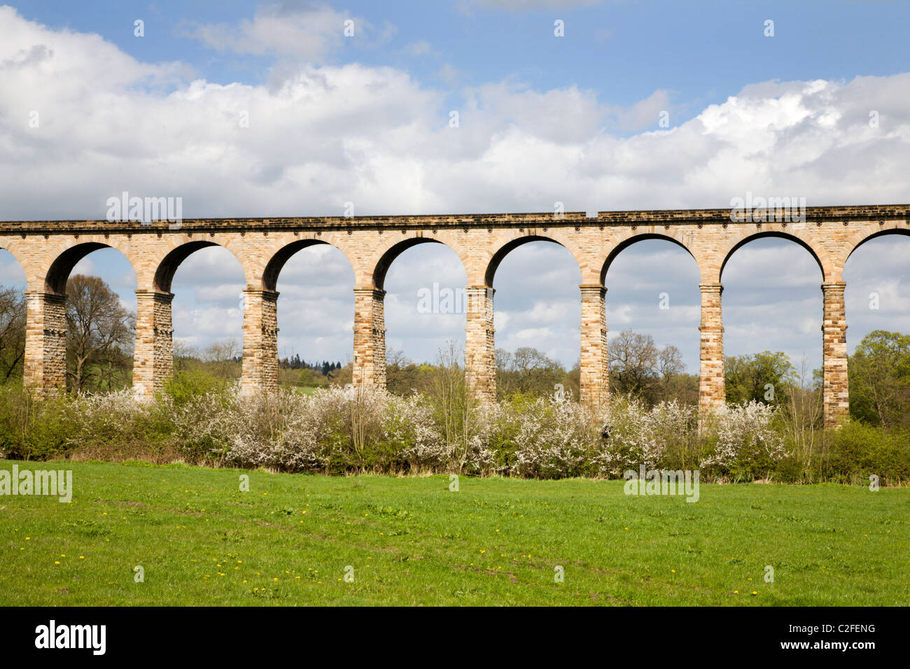 Viaduc Ferroviaire Crimple Valley Harrogate North Yorkshire Angleterre Banque D'Images