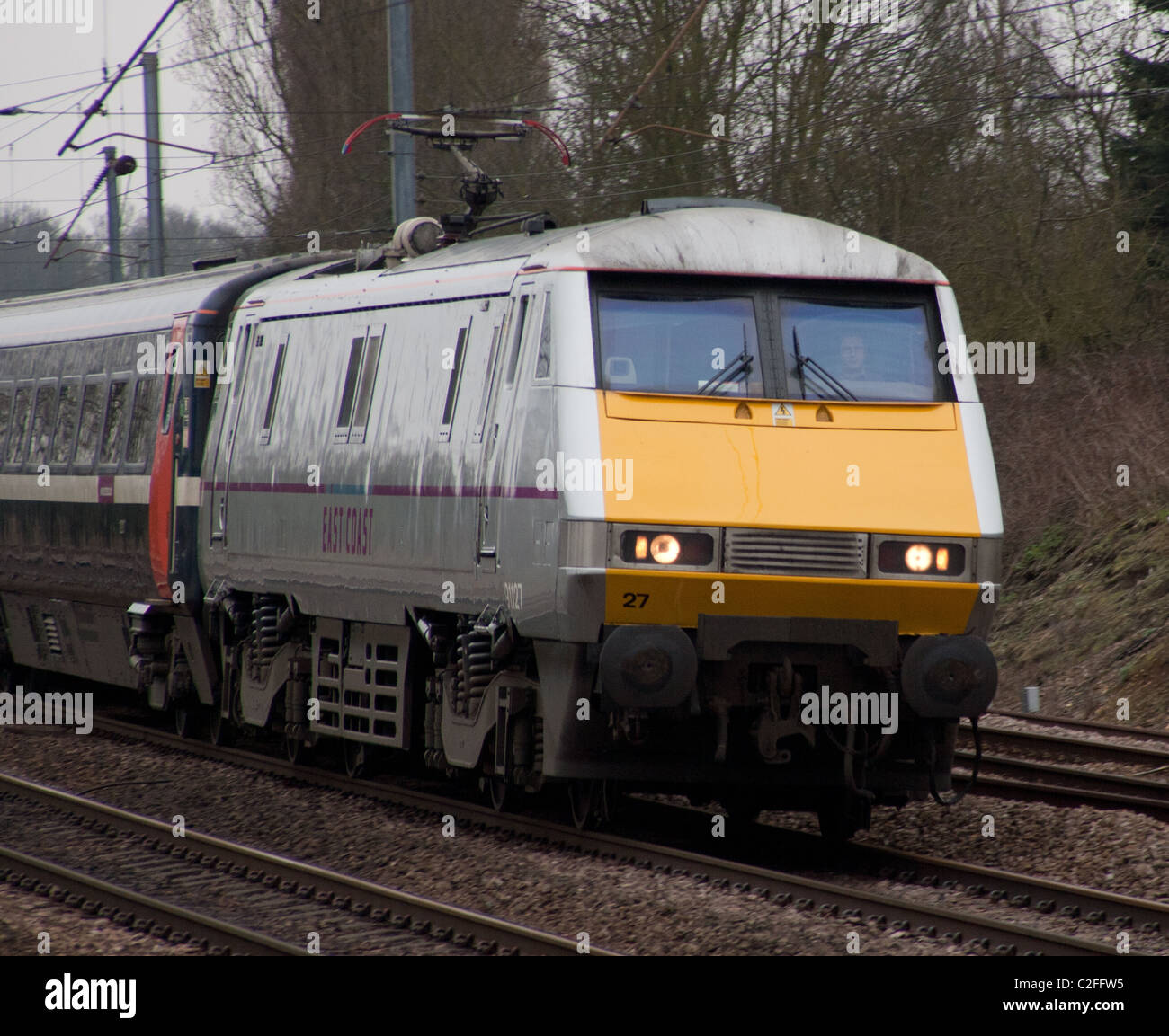 British Rail Class 91 des chemins de fer de la Côte Est Banque D'Images