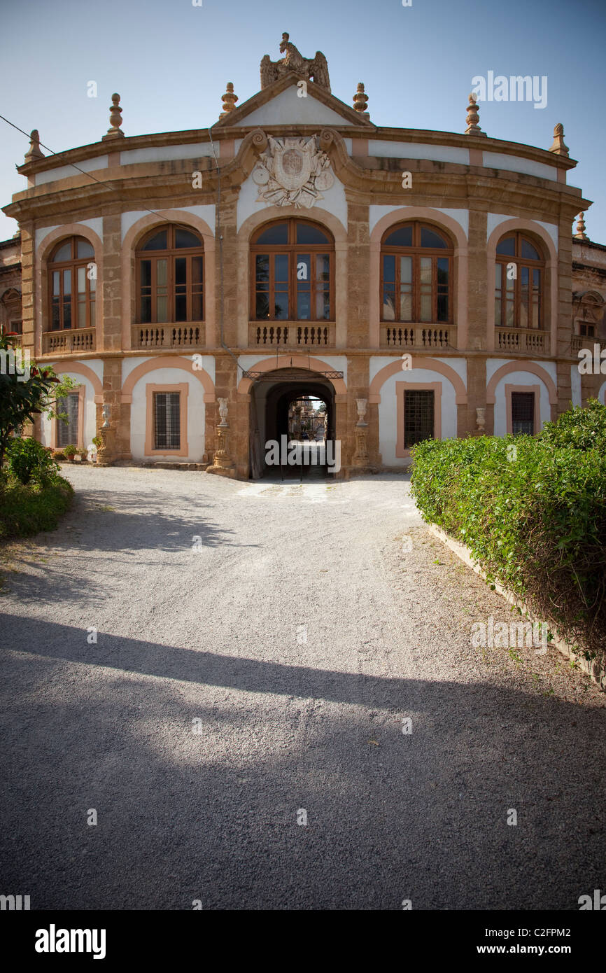 Villa Palagonia (1715) Bagheria près de Palerme, Sicile, Italie Banque D'Images