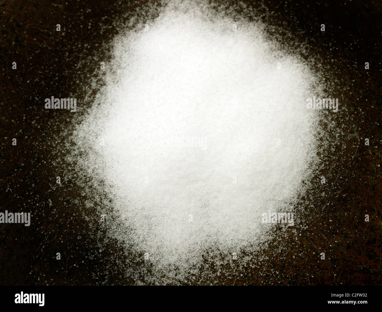 Le sel de table - Chlorure de sodium Banque D'Images