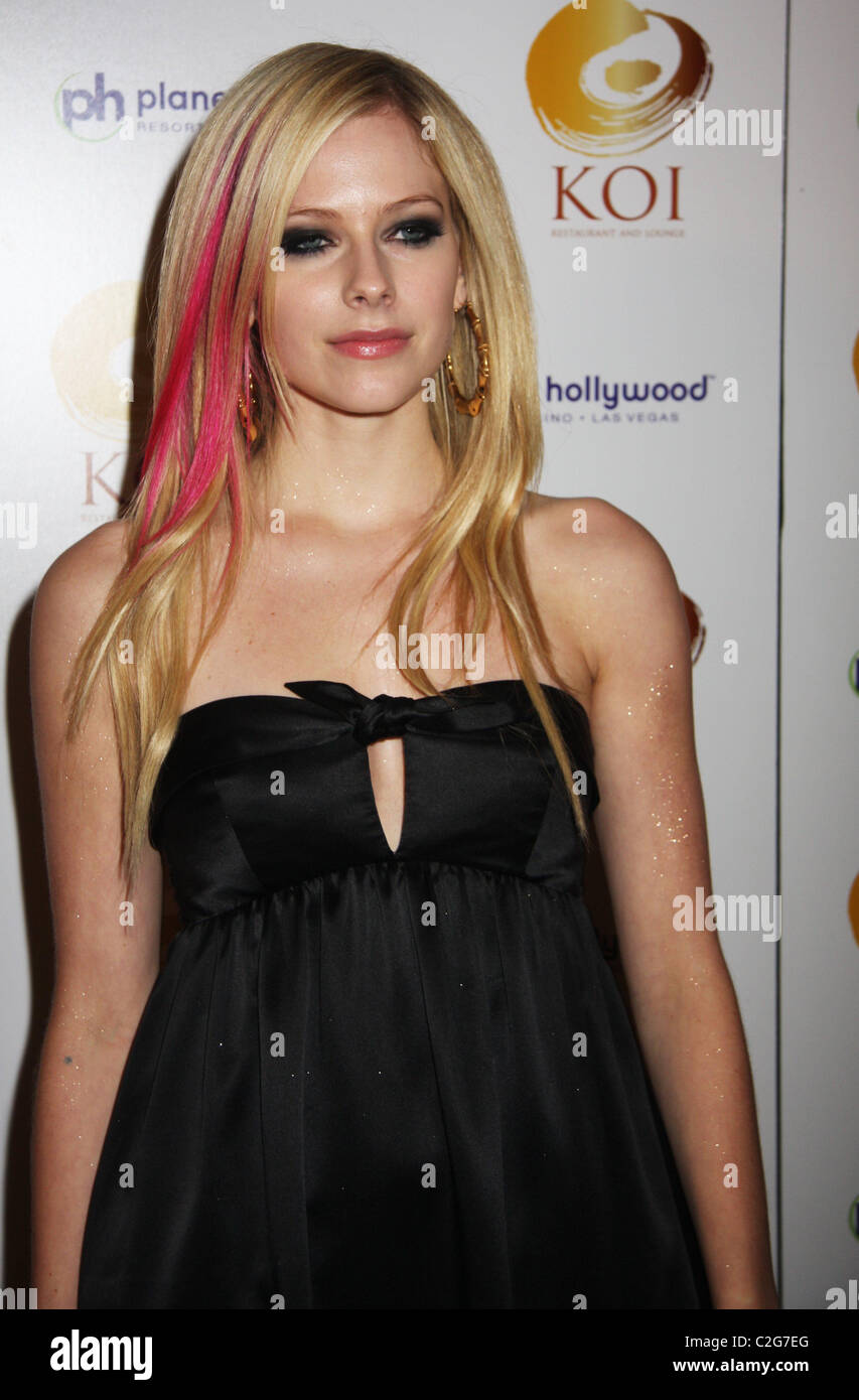 Avril Lavigne KOI 'Las Vegas' Ouverture au Planet Hollywood Resort and Casino Las Vegas, Nevada - 09.11.07 Banque D'Images