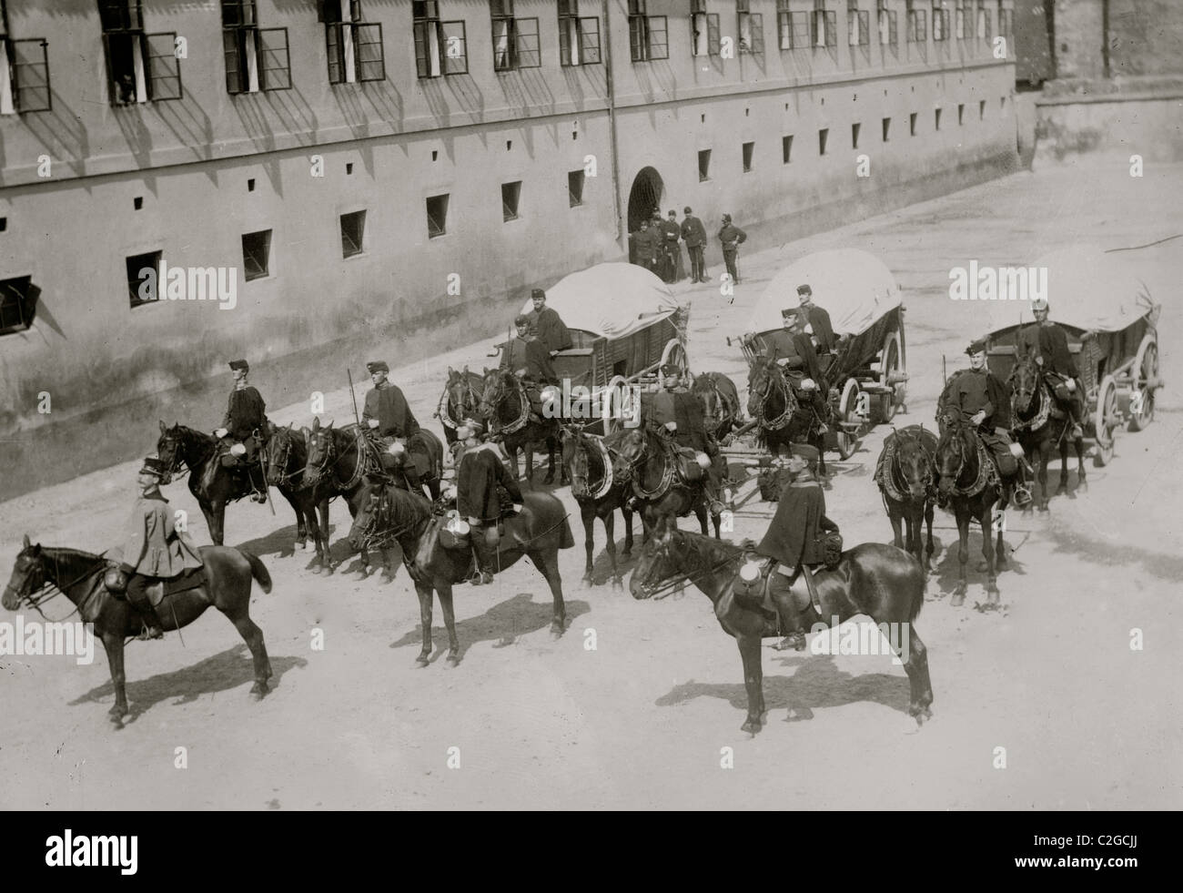 Autriche - Train Economat de l'Armée Banque D'Images