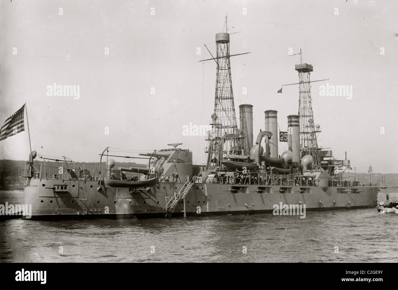 Battleship RHODE ISLAND Banque D'Images