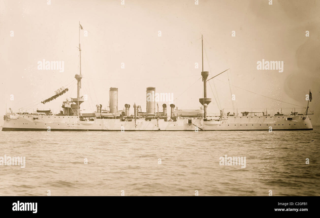 Battleship Albany Banque D'Images