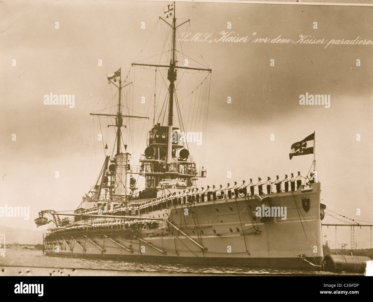 Battleship Kaiser Banque D'Images