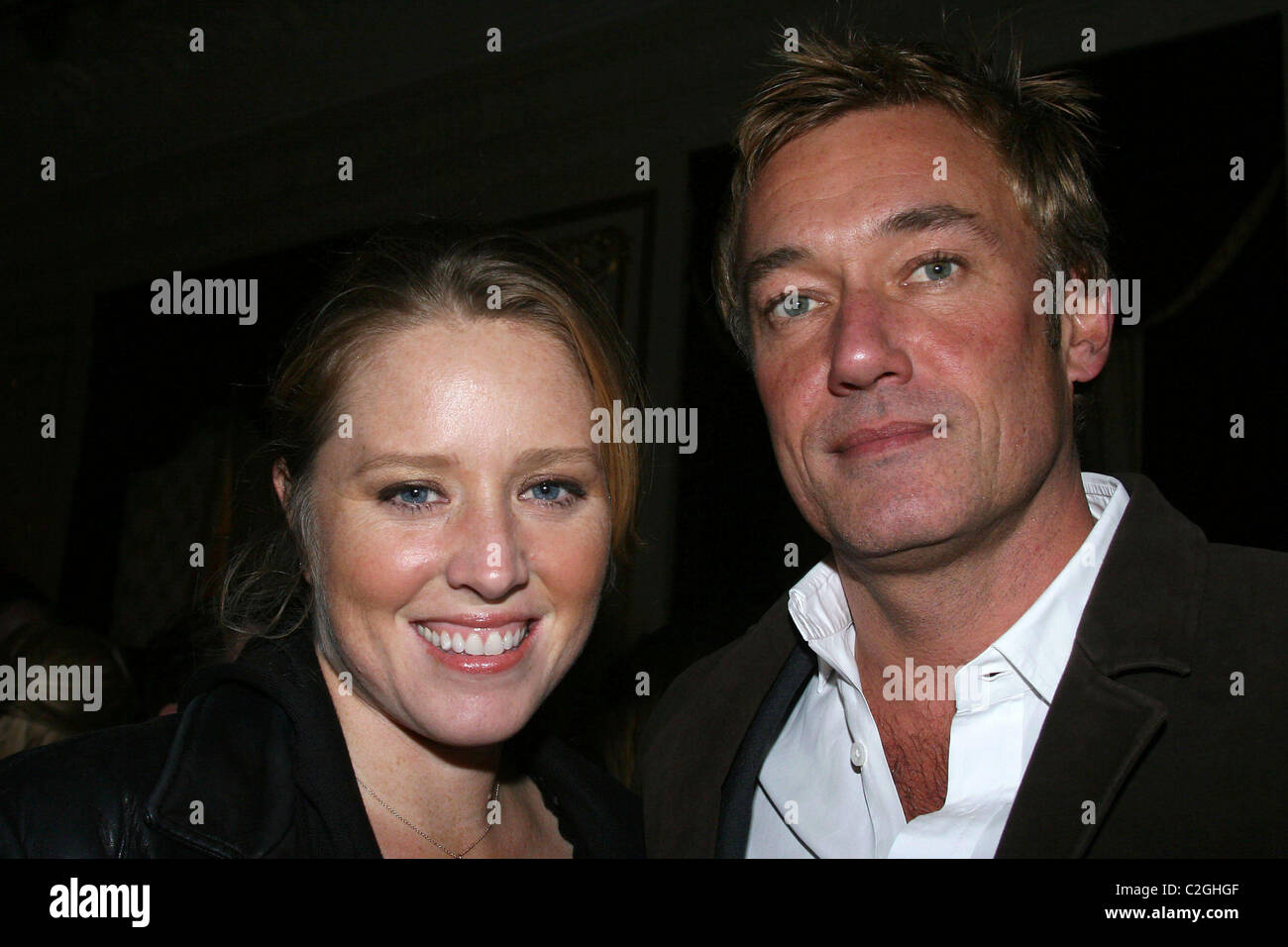 Amy Redford et Hunter Hill du papier Vous êtes il parti à Fontaine Bleu à St Regis Hotel New York City, USA - 16.11.07 Banque D'Images