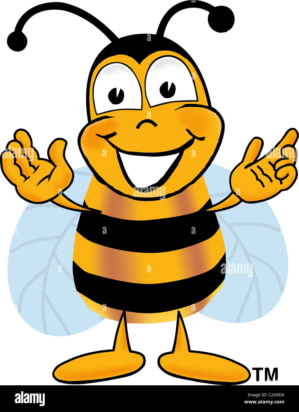 Bumble Bee Cartoon Banque D'Images