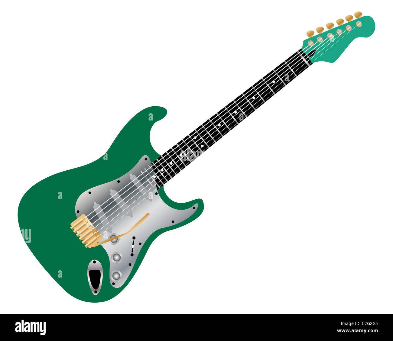 La couleur de la guitare électrique pour l'utilisation de conception Photo  Stock - Alamy