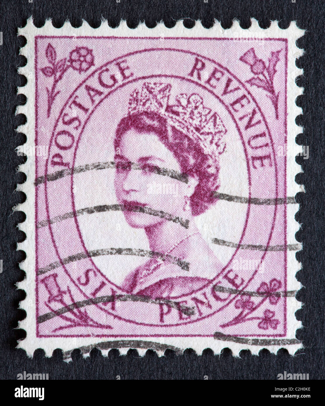 Timbre Royal Timbre poste du royaume uni reine Banque de photographies et d’images à ...
