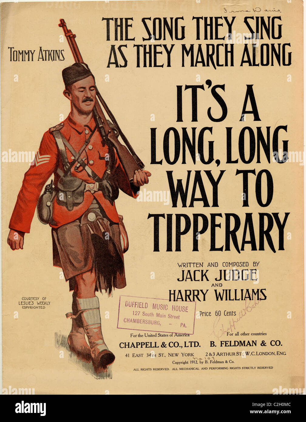 C'est un long chemin à Tipperary Banque D'Images