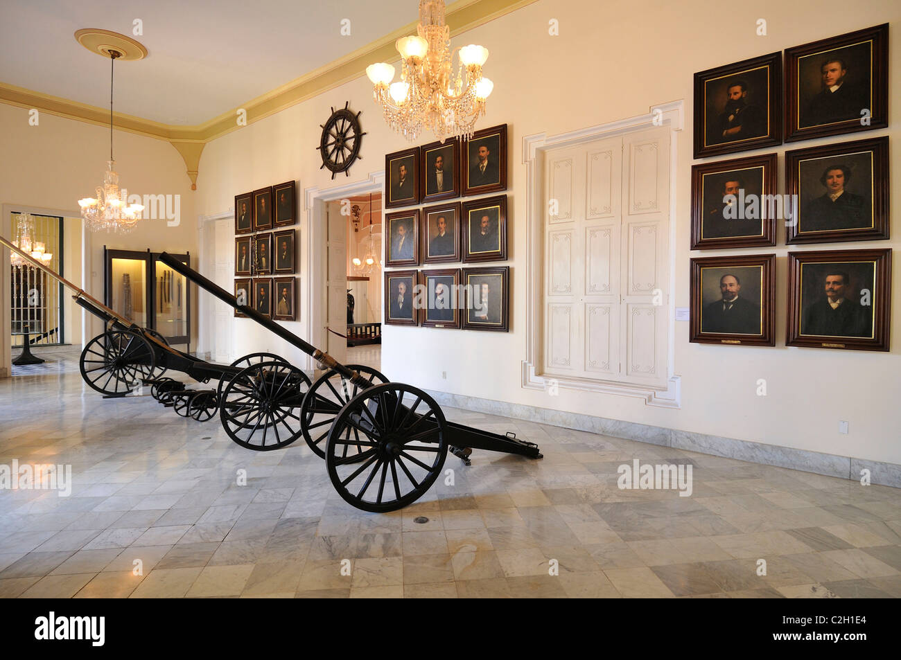 La Havane. Cuba. Musée de la ville, dans le Palacio de los Capitanes Generales sur la Plaza de Armas, Habana Vieja / La Vieille Havane. Banque D'Images