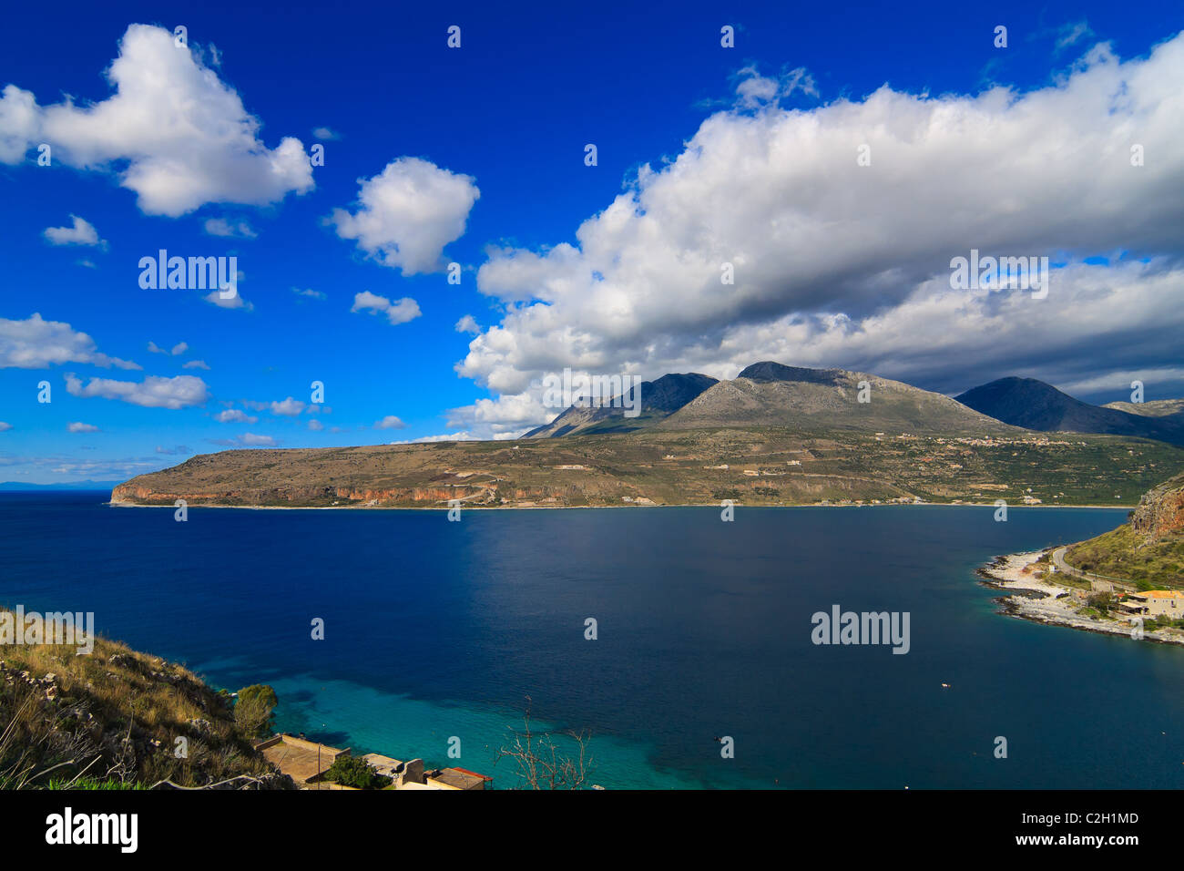 Paysage typiquement grec par la mer dans le Magne, Laconie, Grèce Banque D'Images