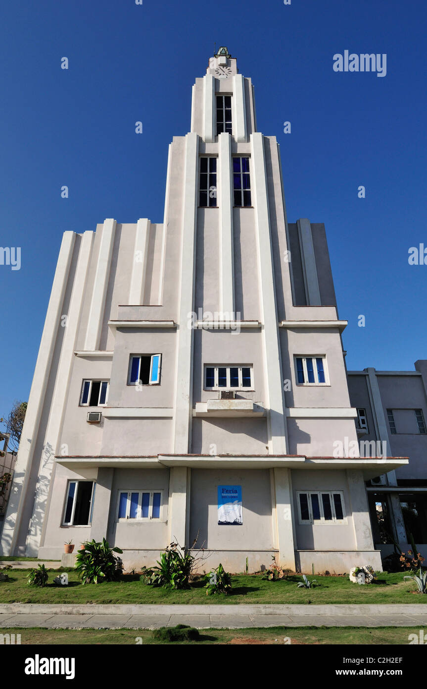 La Havane. Cuba. Vedado. Casa de las Americas, l'Art déco. Banque D'Images