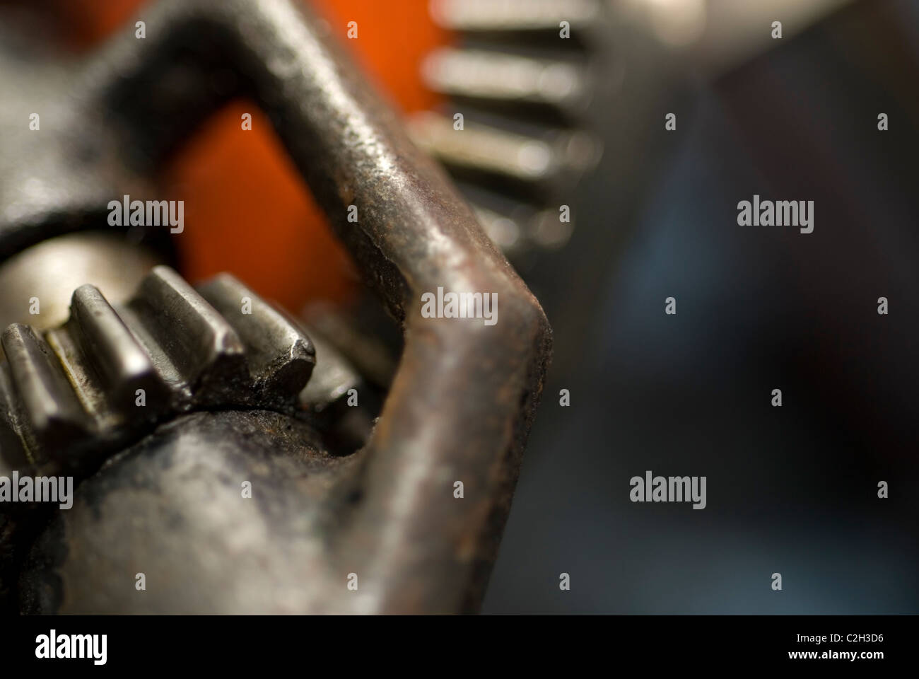 Close up of cogs Banque D'Images