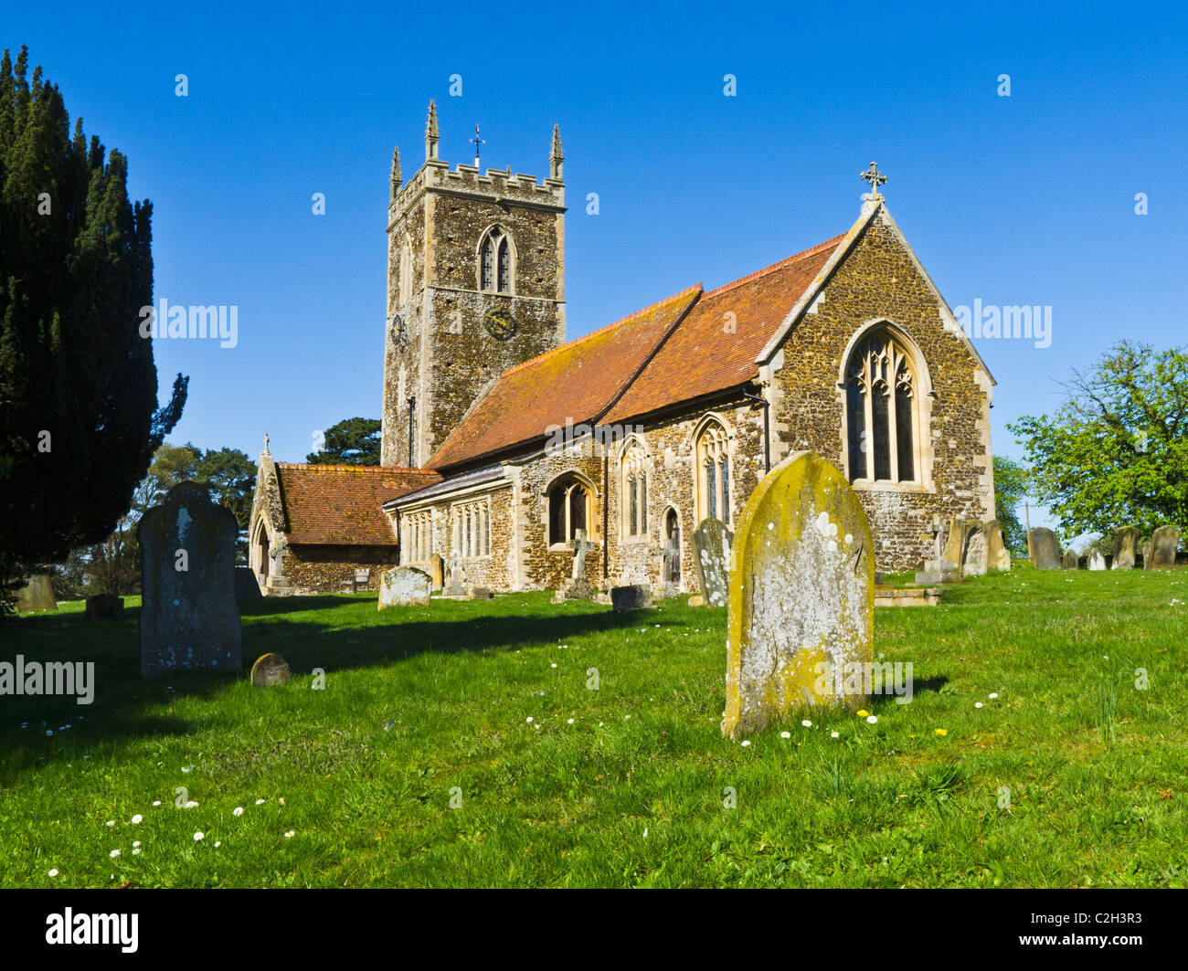 L'église de Saint Pierre et Saint Paul à West Newton, sur la Sandringham Estate à Norfolk, en Angleterre. Banque D'Images