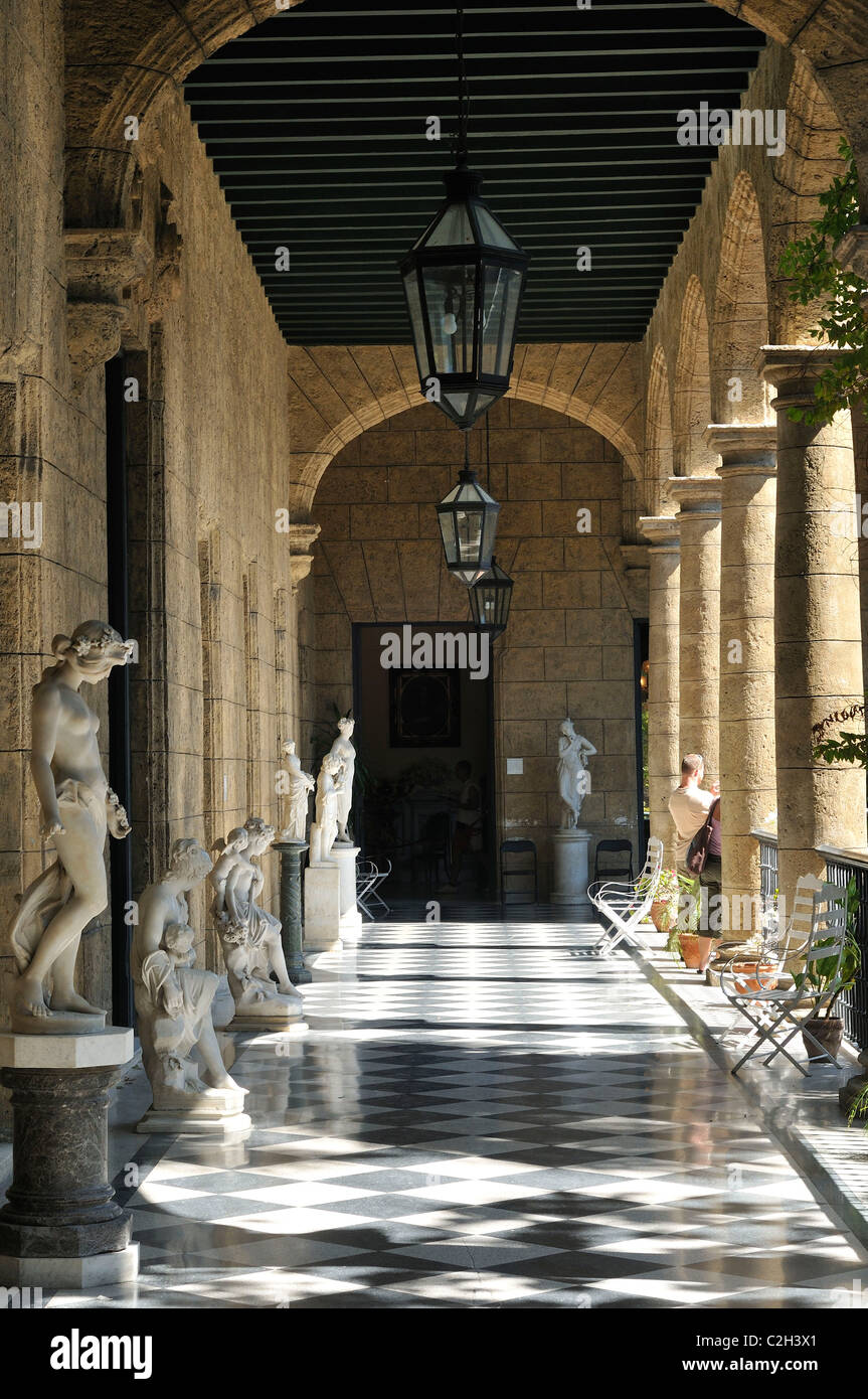 La Havane. Cuba. Musée de la ville, dans le Palacio de los Capitanes Generales sur la Plaza de Armas, Habana Vieja / La Vieille Havane. Banque D'Images