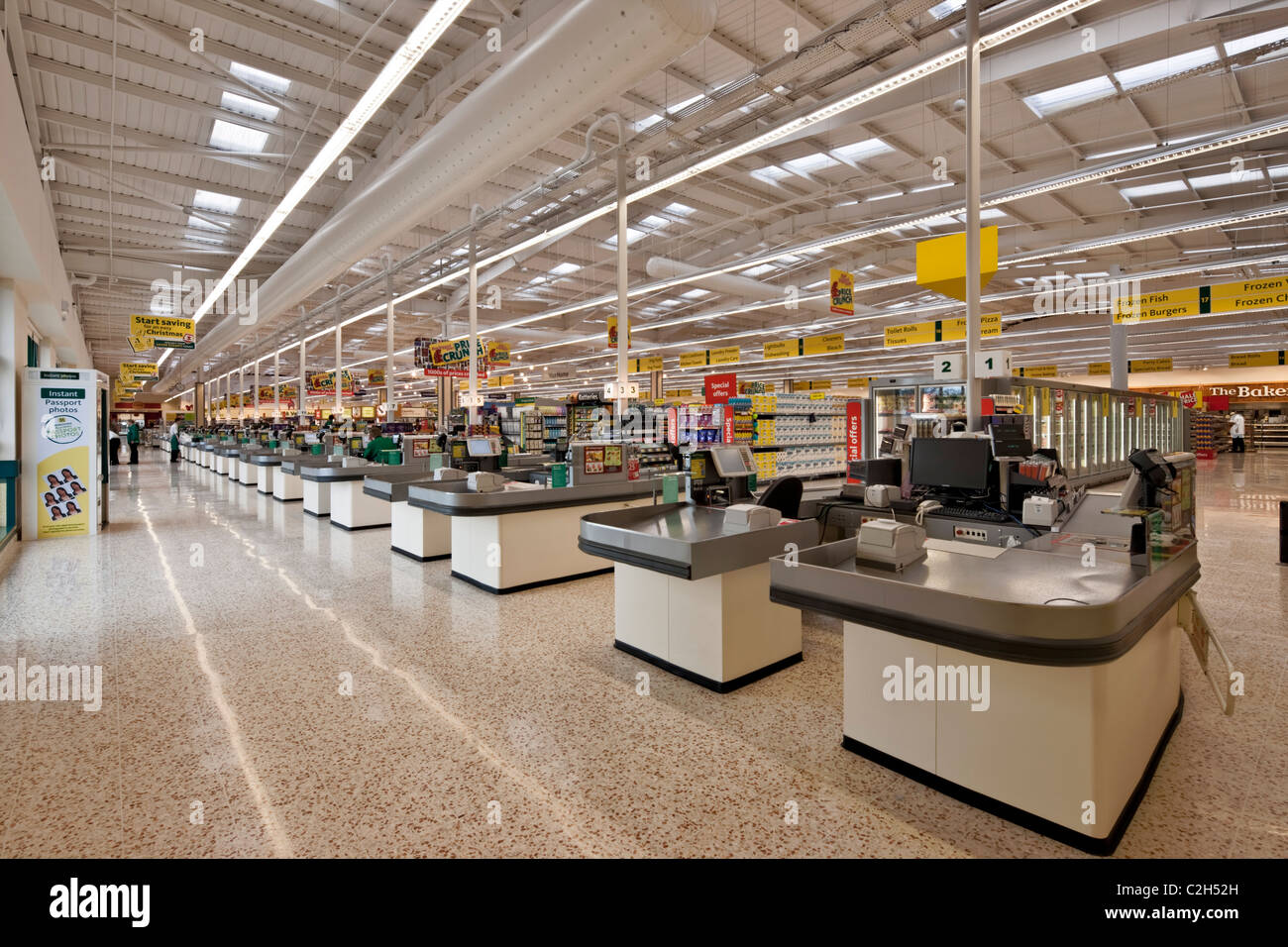 Supermarché Morrisons à Borehamwood, Hertfordshire. Banque D'Images