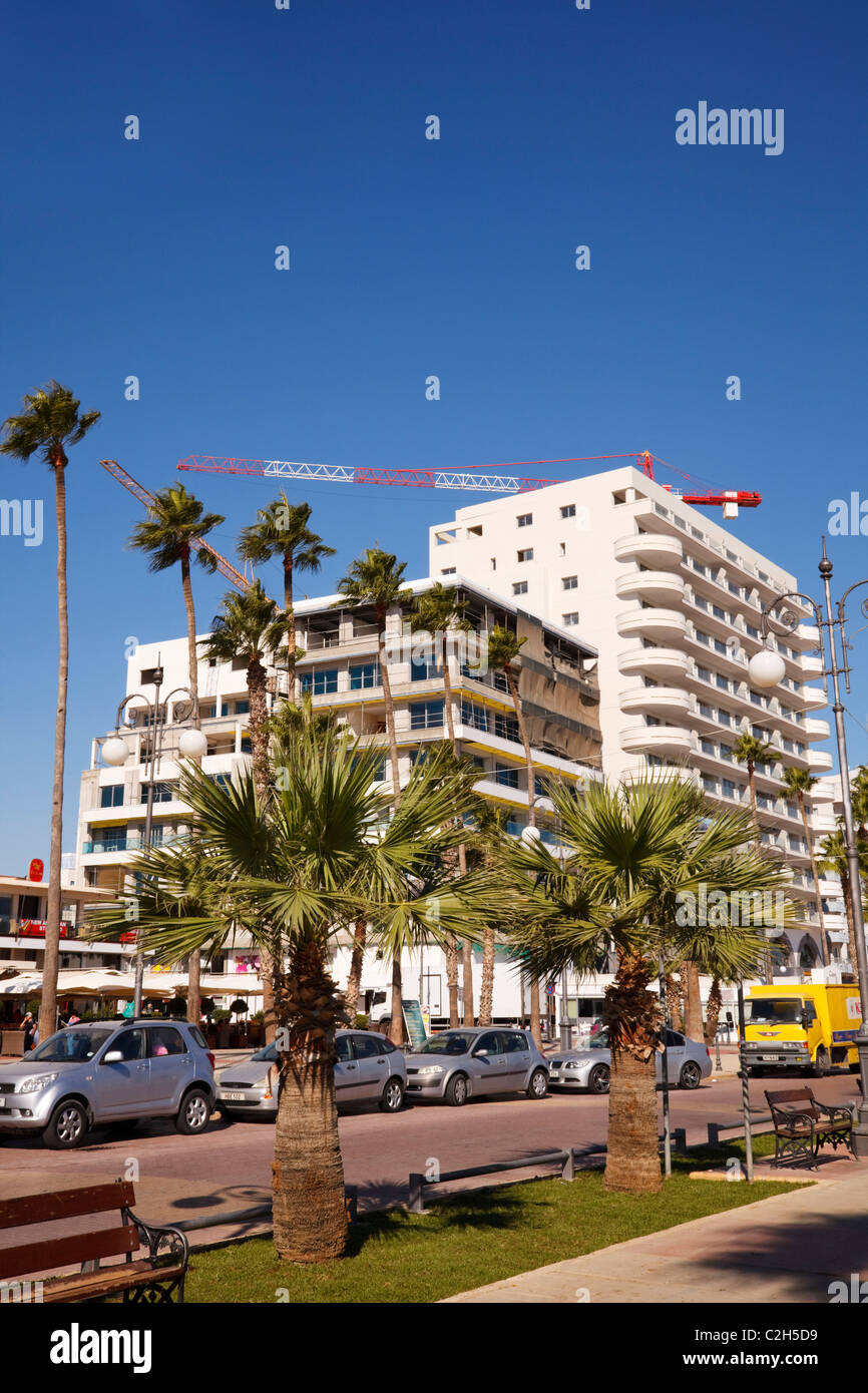 Front de mer de Larnaca, Chypre. Banque D'Images