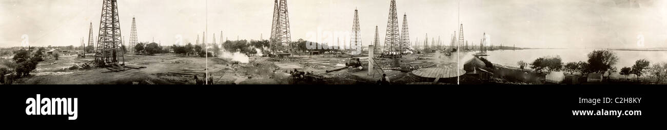 Goose Creek, Texas oil field, 1917 Banque D'Images