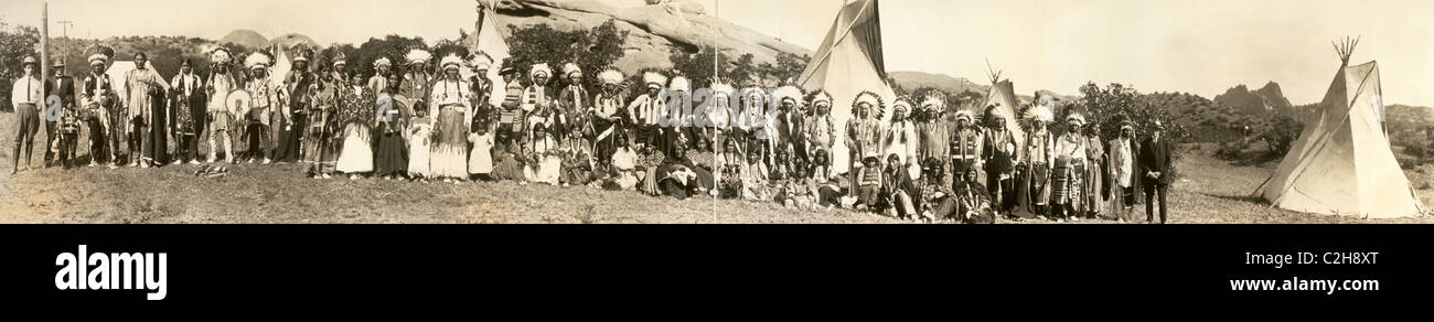 Le sei camp indien, le Jardin des Dieux, Shan Kive, 1913 Banque D'Images