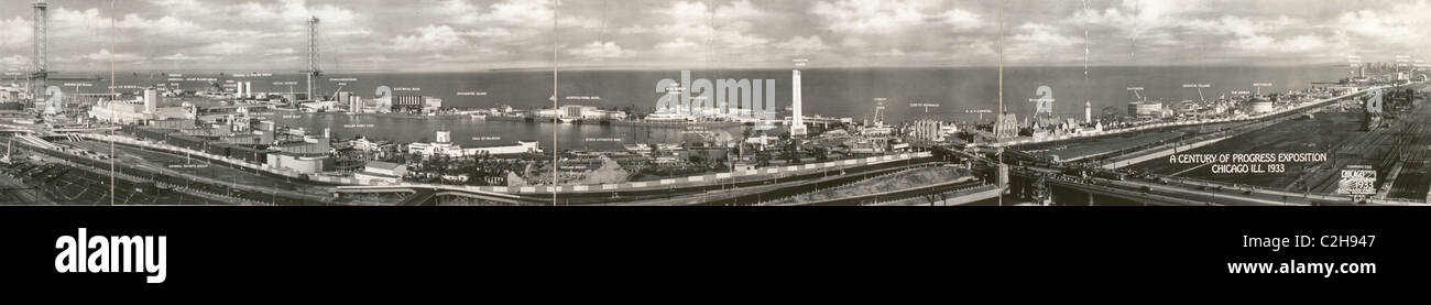 Un siècle de progrès de l'Exposition, Chicago, Illinois, 1933 Banque D'Images