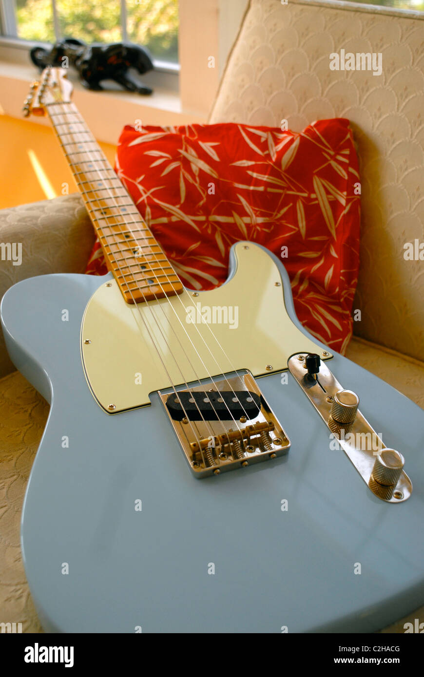 Esquire Fender guitare électrique - une version de l'interception d'une Telecaster. Banque D'Images