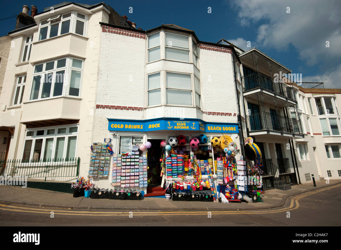 Boutique de plage au port de broadstairs Kent UK Banque D'Images