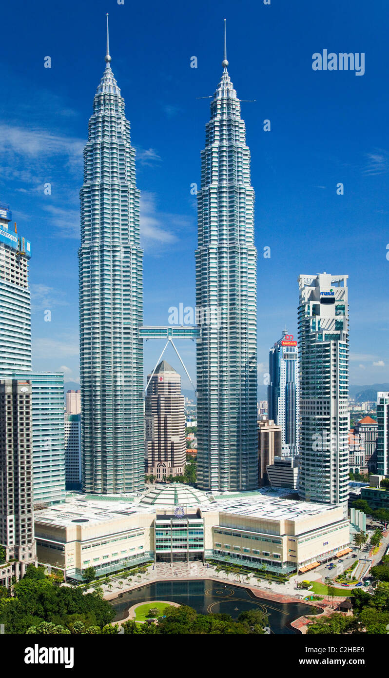 Les Tours Petronas, à Kuala Lumpur Banque D'Images
