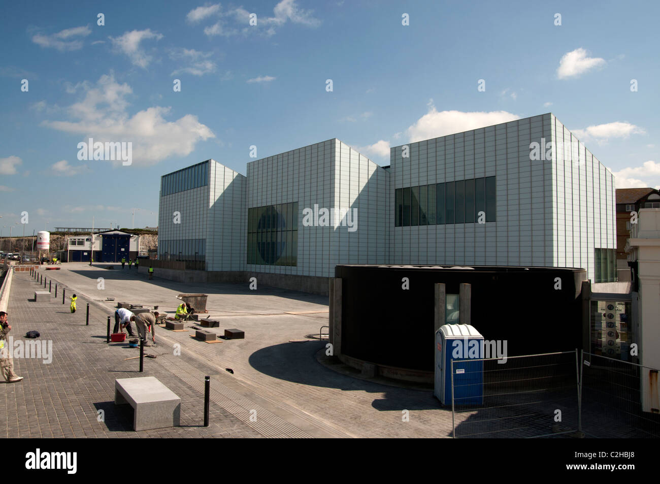 Galerie d'art contemporain Turner thanet Margate, finissant le bâtiment prêt pour l'ouverture en avril 2011 Banque D'Images