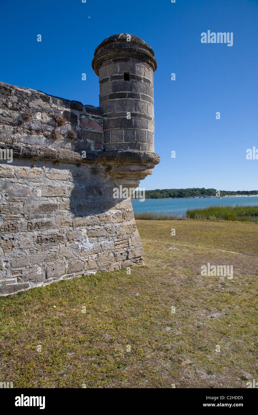 1740-42 Fort Matanzas, St Augustine, FL Banque D'Images