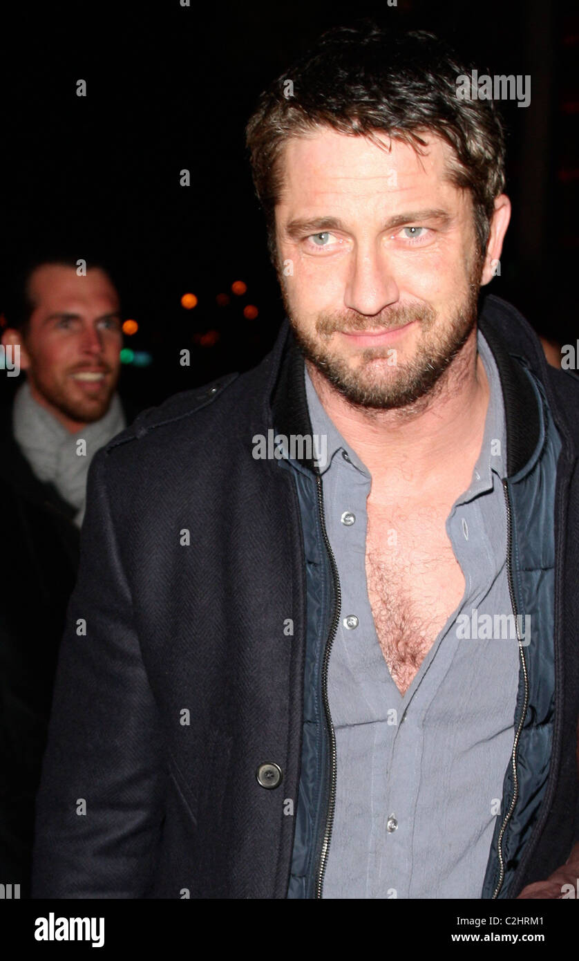 Gerard Butler '300' film star et à propos de Los Angeles, Californie - 01.02.08/ mDEAN Banque D'Images