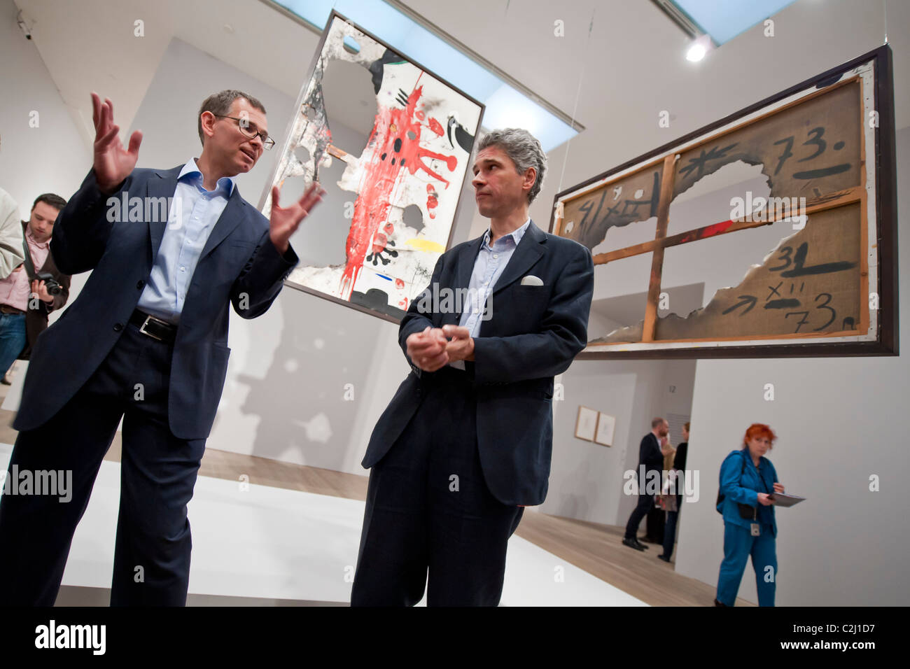 Le Joan Miro, échelle d'échapper à l'exposition à la Tate Modern. Elle est conjointement organisée par Matthew Gale et Marko Daniel Banque D'Images