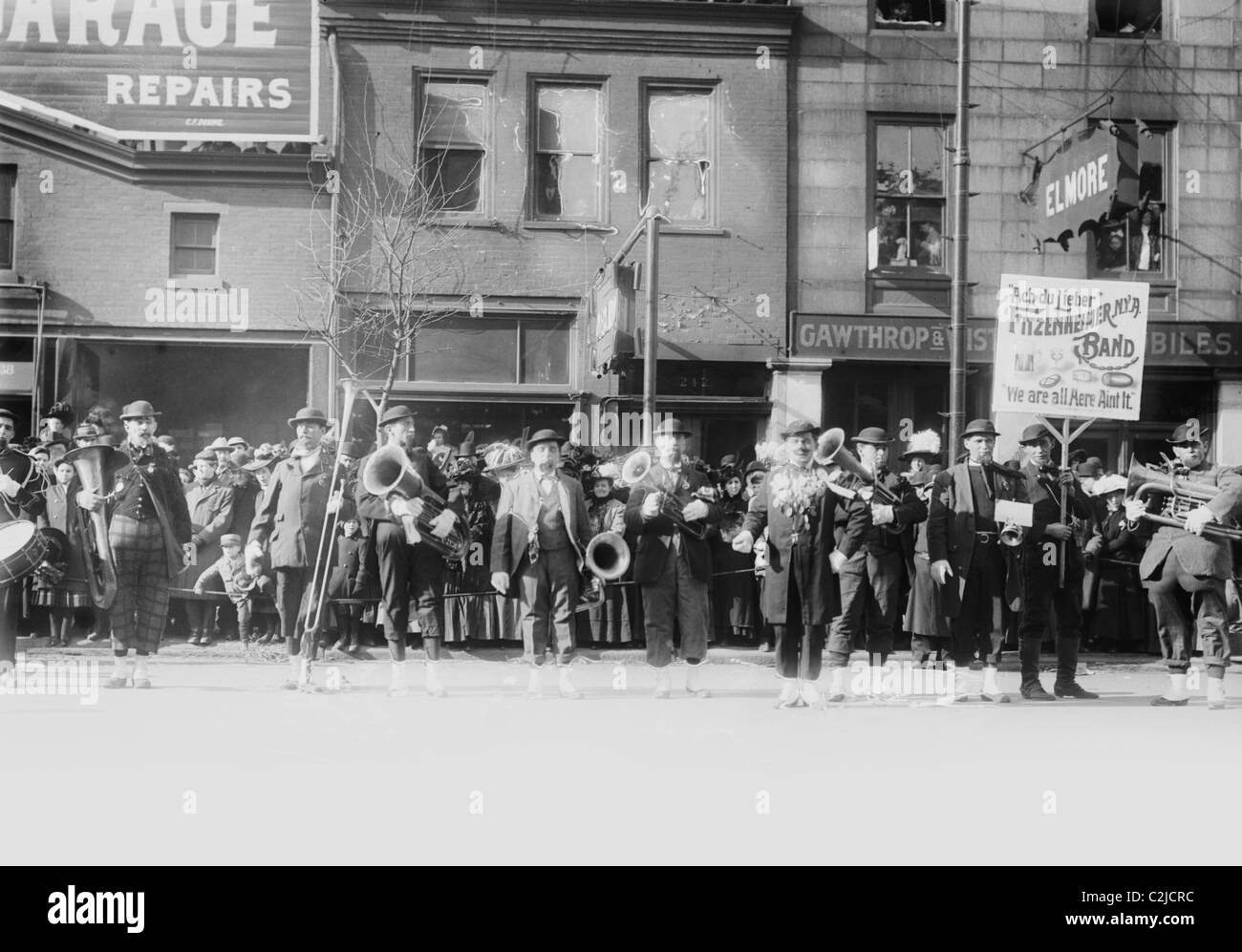 Entrer un laiteries Borden de chariot tiré par des chevaux dans les travaux Horse Parade Banque D'Images