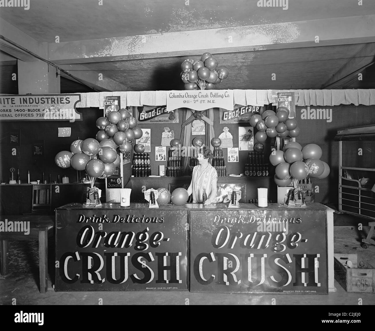 Orange Crush stand lors de la Foire industrielle Banque D'Images