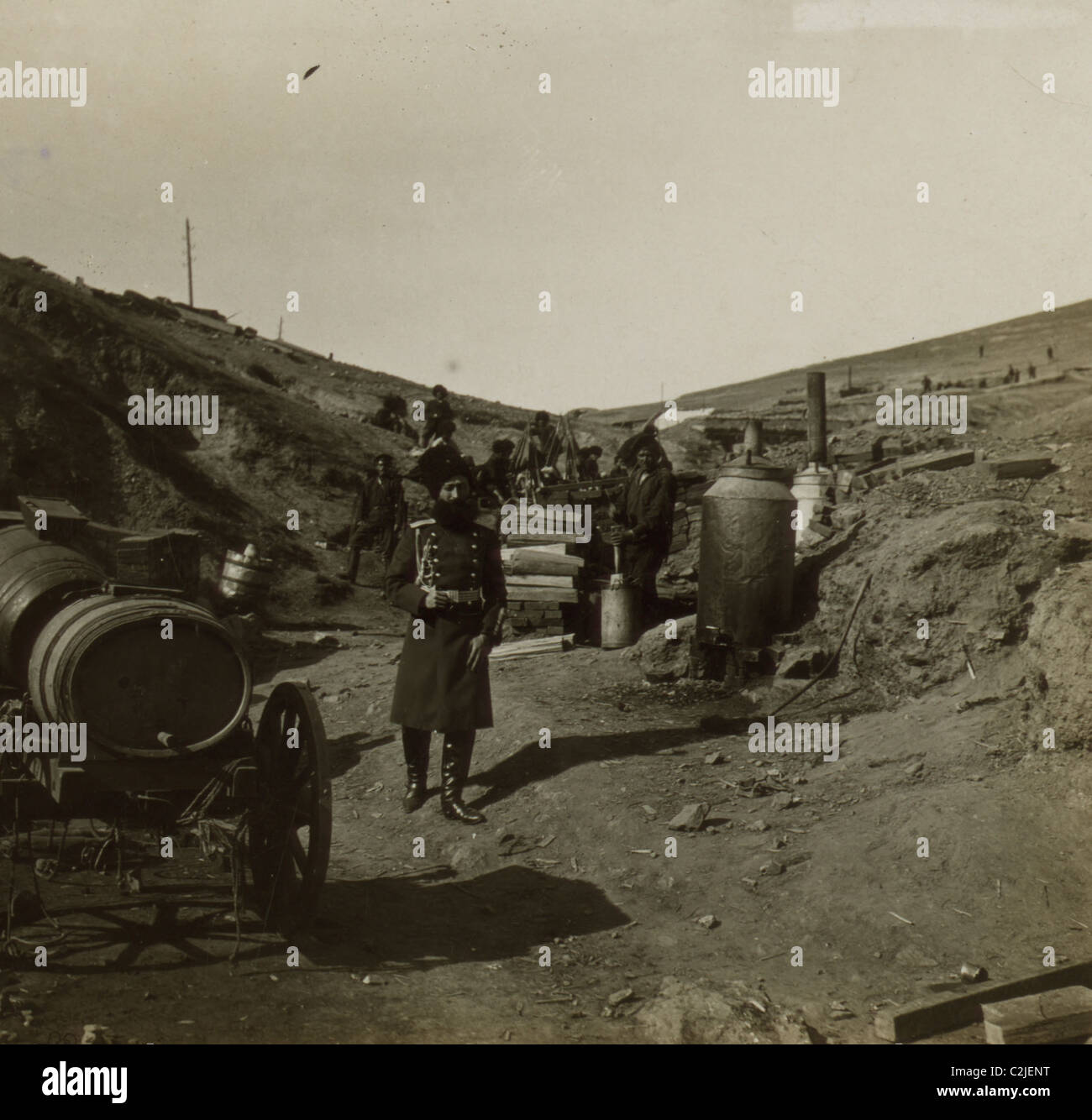 L'Mikeladzy, chef de la Fédération de gendarmes à Port Arthur Banque D'Images