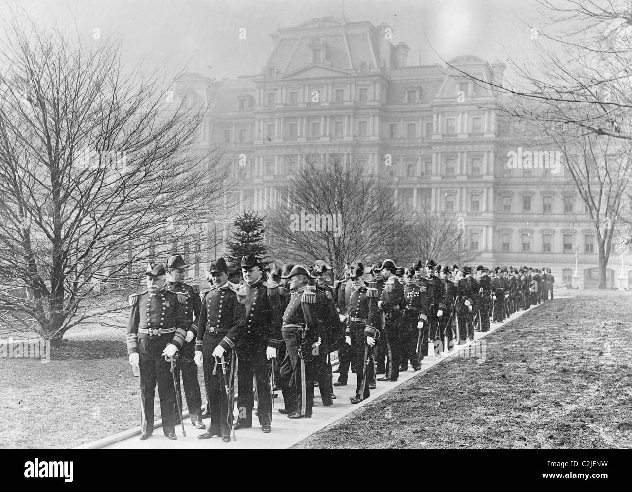 L'amiral Dewey victorieux à la réception de la Maison Blanche Banque D'Images